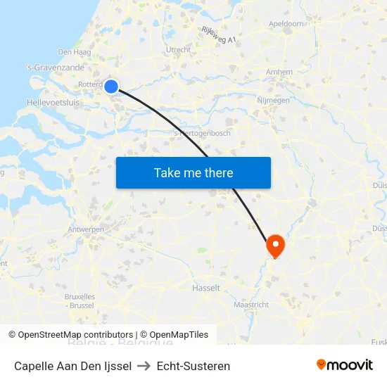 Capelle Aan Den Ijssel to Echt-Susteren map