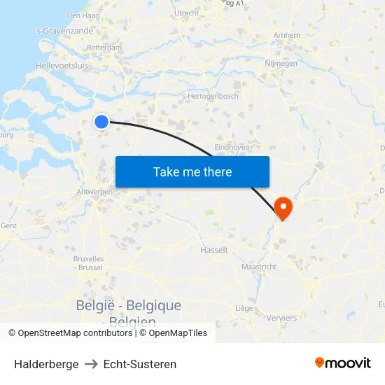 Halderberge to Echt-Susteren map