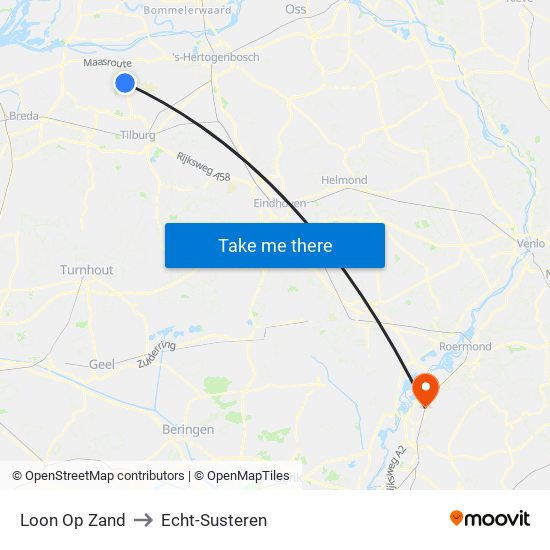 Loon Op Zand to Echt-Susteren map