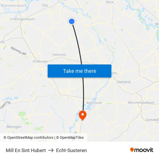 Mill En Sint Hubert to Echt-Susteren map