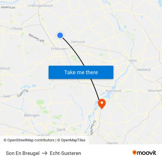 Son En Breugel to Echt-Susteren map