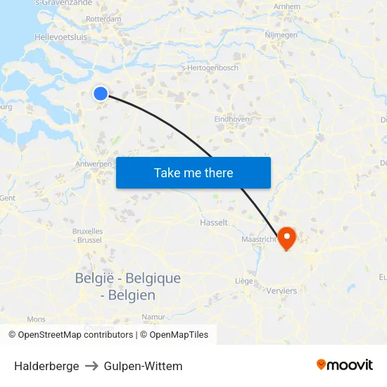 Halderberge to Gulpen-Wittem map