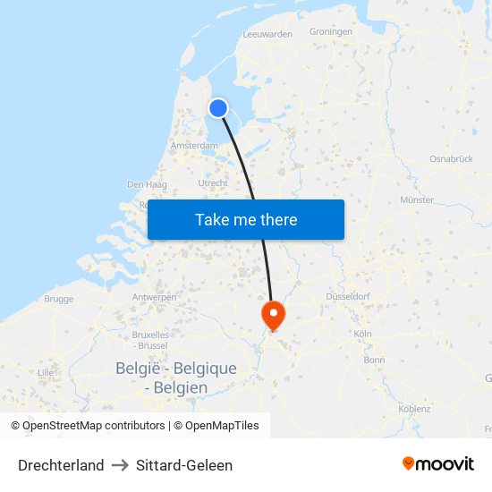 Drechterland to Sittard-Geleen map