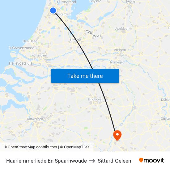 Haarlemmerliede En Spaarnwoude to Sittard-Geleen map