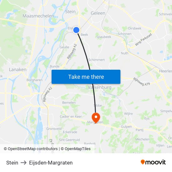 Stein to Eijsden-Margraten map