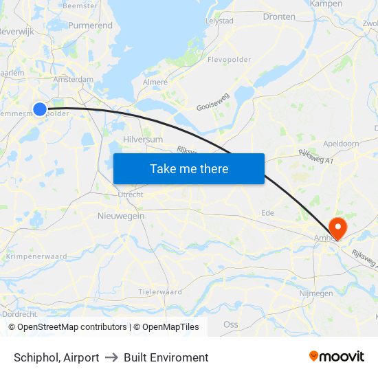 Schiphol, Airport to Built Enviroment map