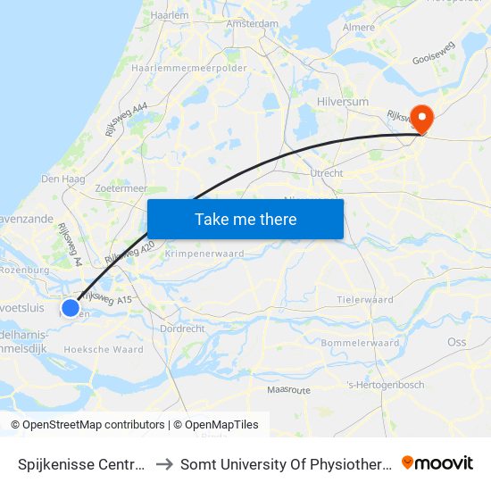 Spijkenisse Centrum to Somt University Of Physiotherapy map