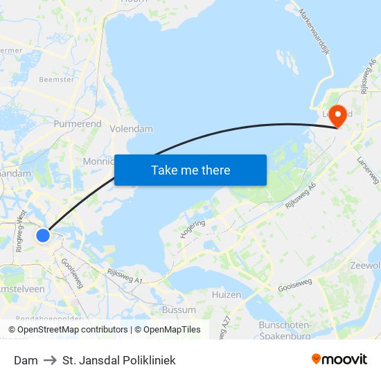 Dam to St. Jansdal Polikliniek map