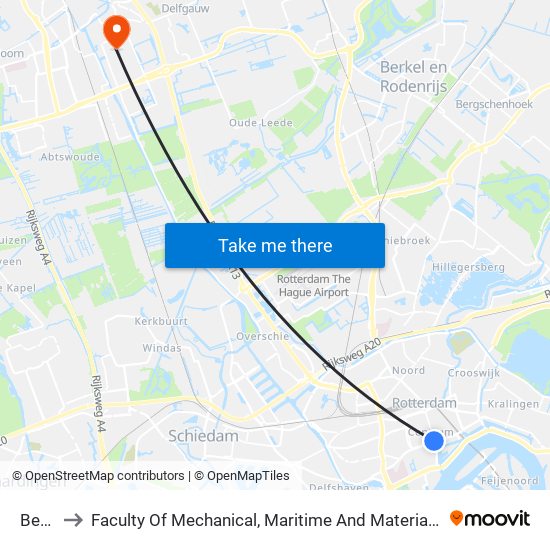 Beurs to Faculty Of Mechanical, Maritime And Material Engineering map