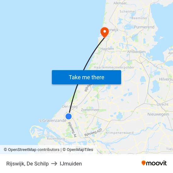 Rijswijk, De Schilp to IJmuiden map