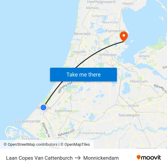 Laan Copes Van Cattenburch to Monnickendam map