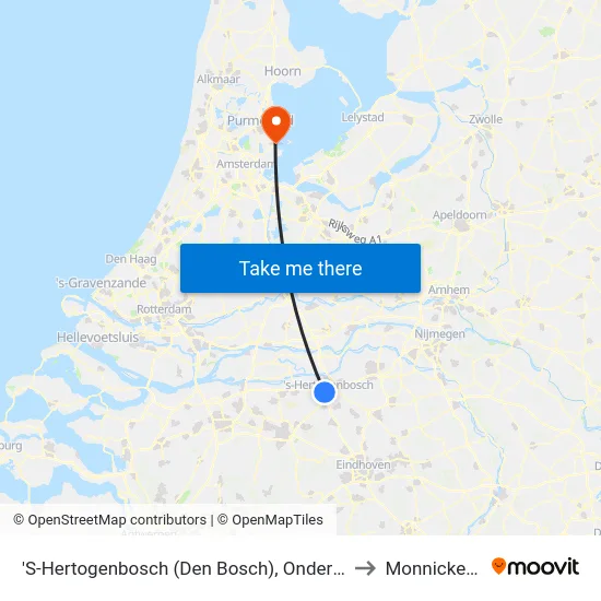 'S-Hertogenbosch (Den Bosch), Onderwijsboulevard to Monnickendam map