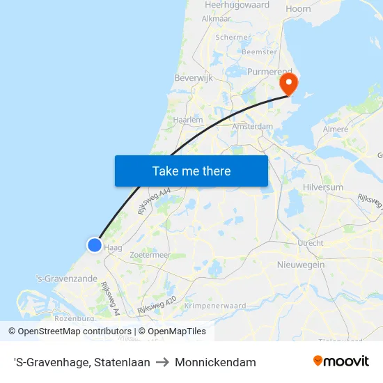 'S-Gravenhage, Statenlaan to Monnickendam map