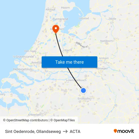 Sint Oedenrode, Ollandseweg to ACTA map
