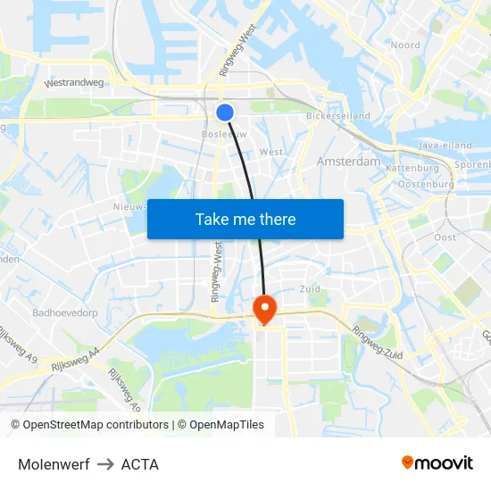 Molenwerf to ACTA map