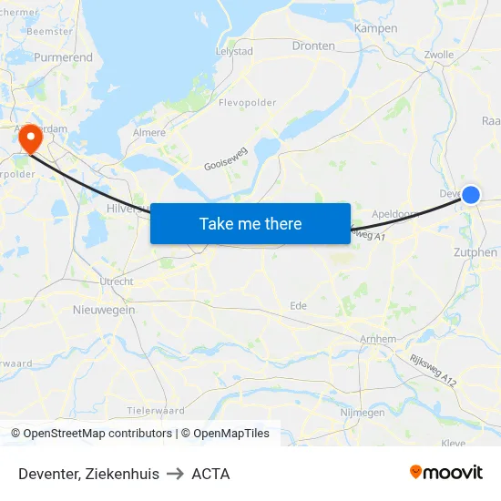 Deventer, Ziekenhuis to ACTA map