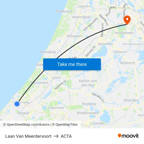 Laan Van Meerdervoort to ACTA map
