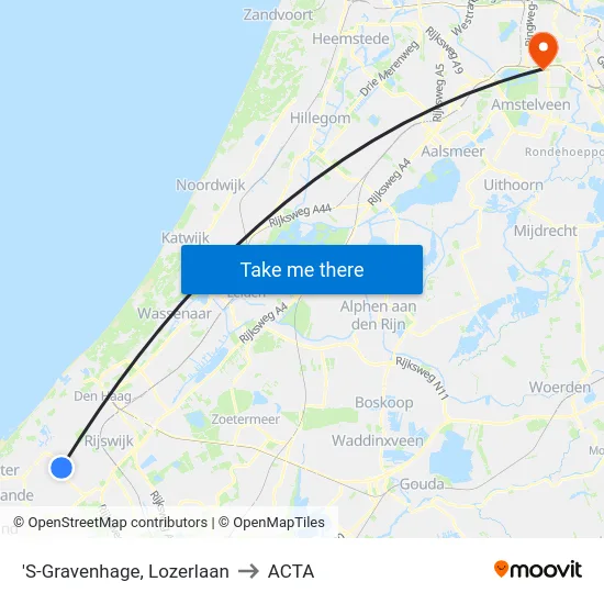 'S-Gravenhage, Lozerlaan to ACTA map