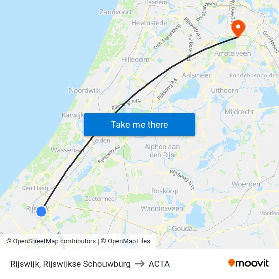 Rijswijk, Rijswijkse Schouwburg to ACTA map