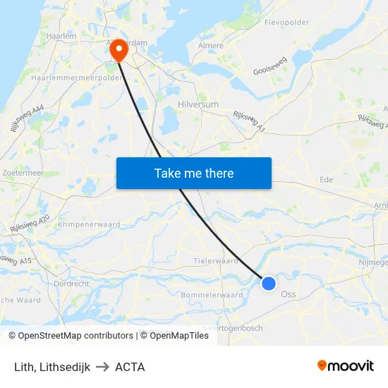 Lith, Lithsedijk to ACTA map