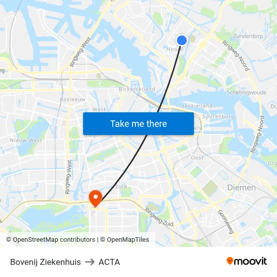 Bovenij Ziekenhuis to ACTA map