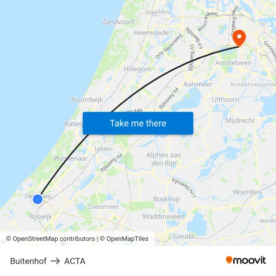 Buitenhof to ACTA map
