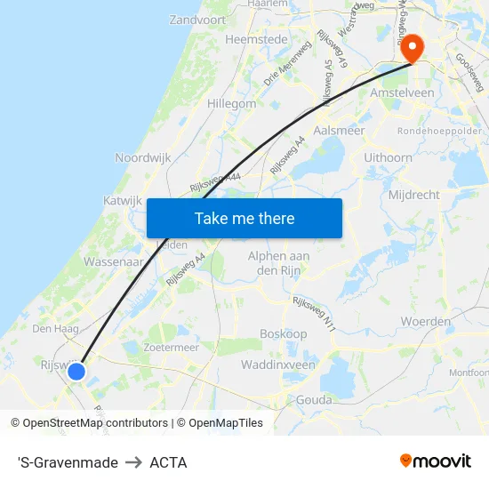 'S-Gravenmade to ACTA map