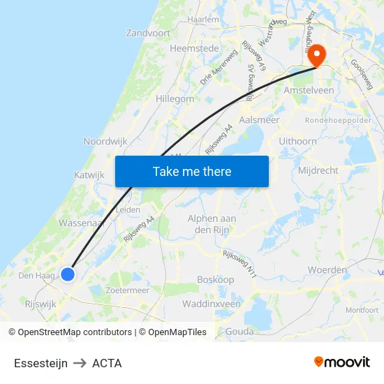 Essesteijn to ACTA map