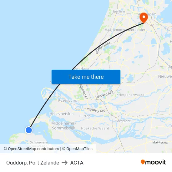 Ouddorp, Port Zélande to ACTA map