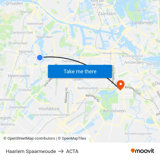 Haarlem Spaarnwoude to ACTA map
