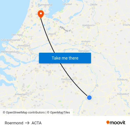 Roermond to ACTA map