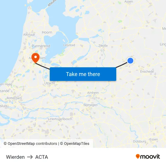 Wierden to ACTA map
