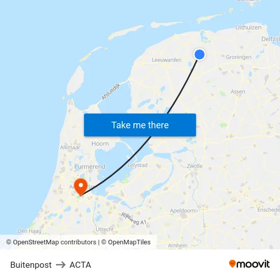 Buitenpost to ACTA map