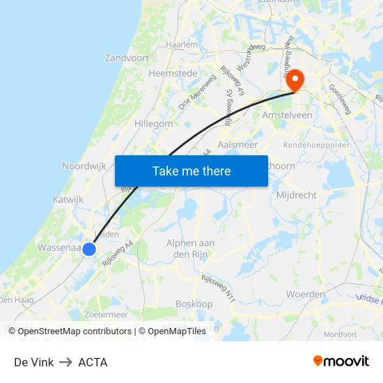 De Vink to ACTA map