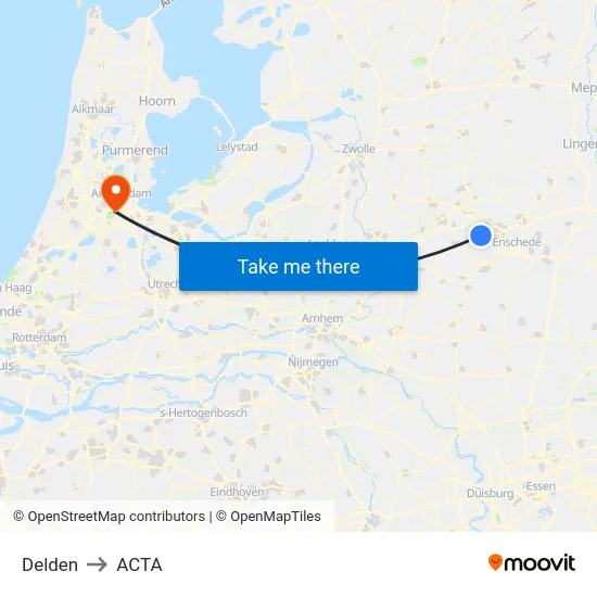 Delden to ACTA map
