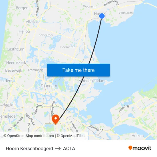 Hoorn Kersenboogerd to ACTA map