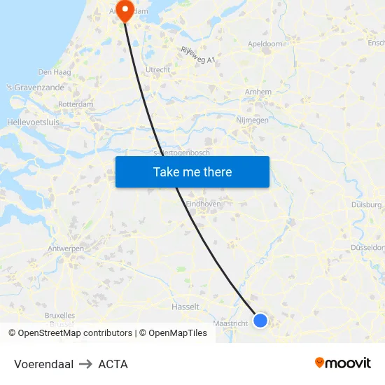 Voerendaal to ACTA map