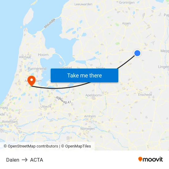 Dalen to ACTA map