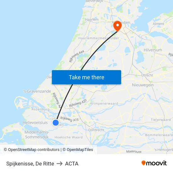 Spijkenisse, De Ritte to ACTA map
