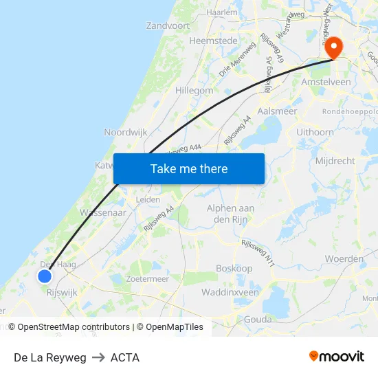 De La Reyweg to ACTA map
