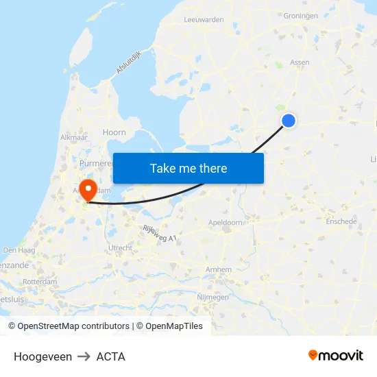 Hoogeveen to ACTA map