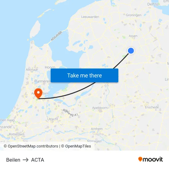 Beilen to ACTA map