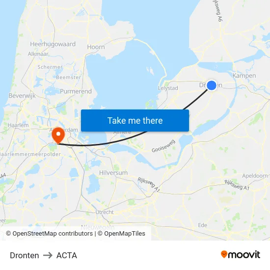 Dronten to ACTA map