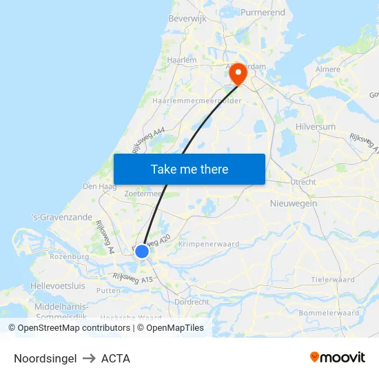 Noordsingel to ACTA map