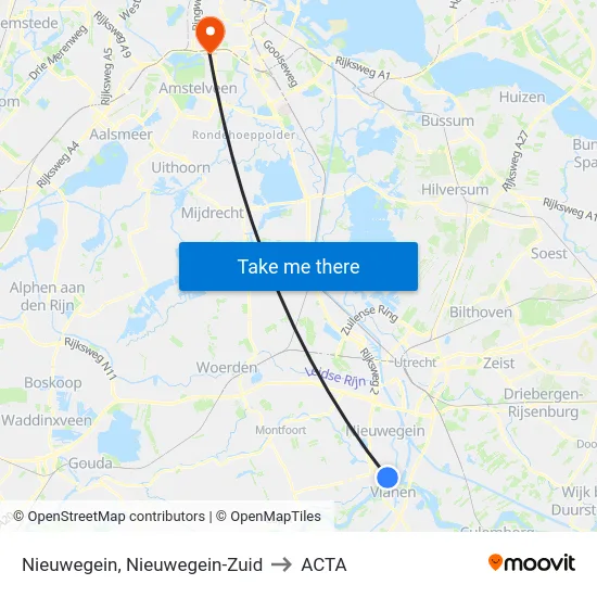 Nieuwegein, Nieuwegein-Zuid to ACTA map