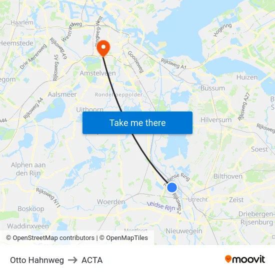 Otto Hahnweg to ACTA map