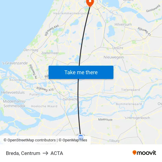 Breda, Centrum to ACTA map