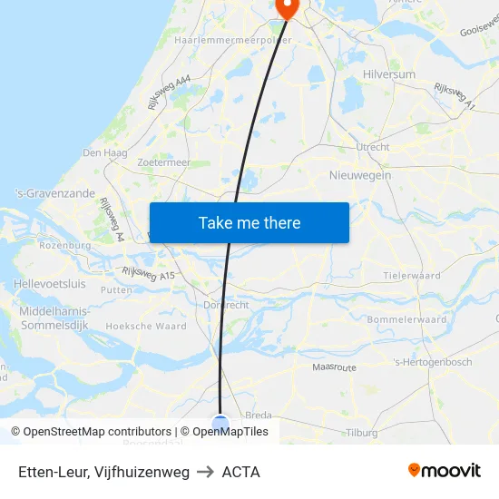 Etten-Leur, Vijfhuizenweg to ACTA map