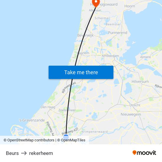 Beurs to rekerheem map