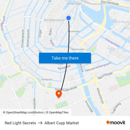 Red Light Secrets to Albert Cuyp Market map